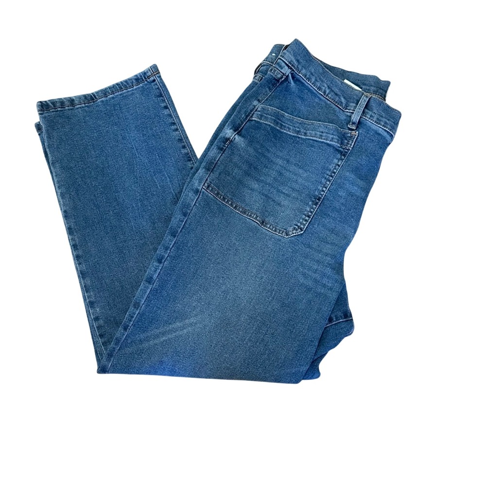 Nicole Miller Nomad Jeans Womens 14 Excellent Super High Rise Relaxed Straight